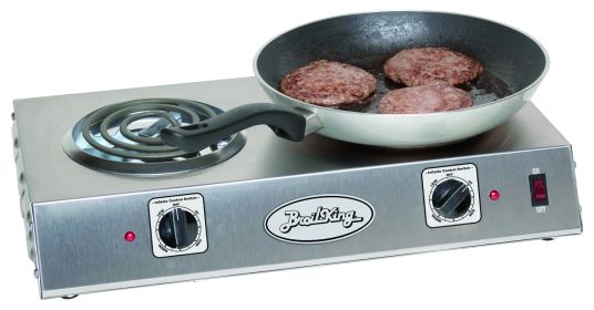 Professional Double Burner Range - Stainless