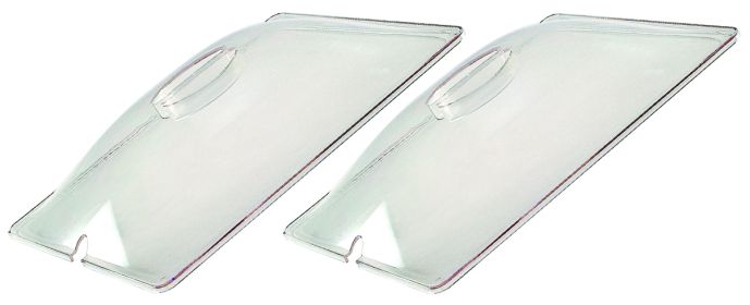 Two 1/2 Size Clear Plastic Lids