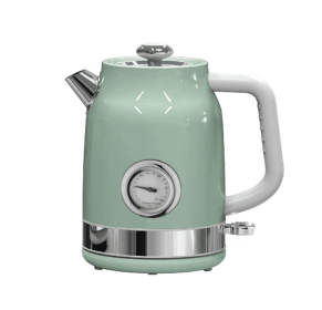 PS862NT 1.8LRetro Electric Kettle, Quick Boil Electric Kettle, STRIX Temperature Controller 2200W SUS304, No BPA LED Light, Wide Drain Design